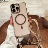 Crossbody Magnetic Lanyard Phone Case for iPhone